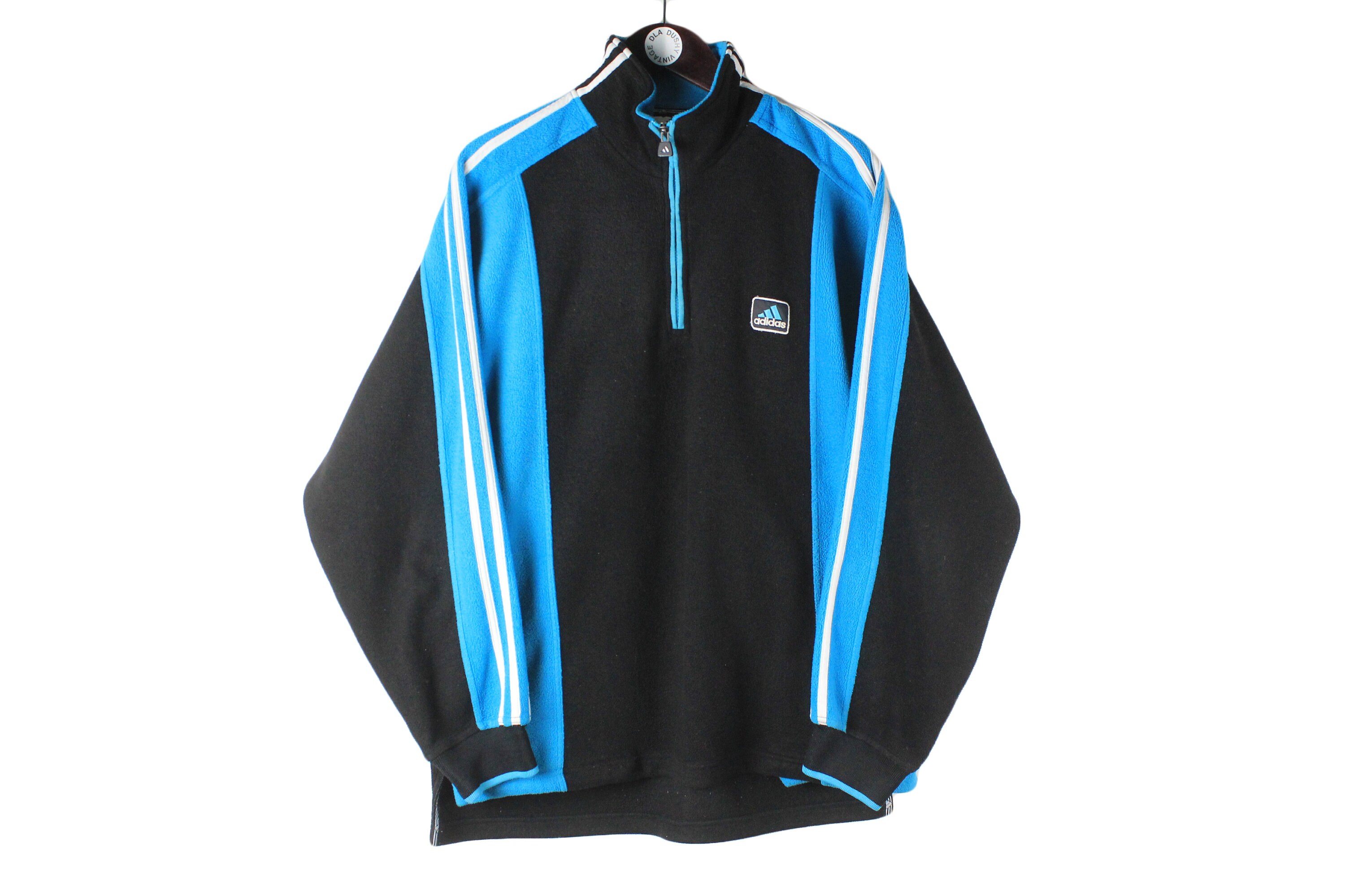 Vintage ADIDAS Fleece Sweater 1/4 Zip Oversize Men's Size L