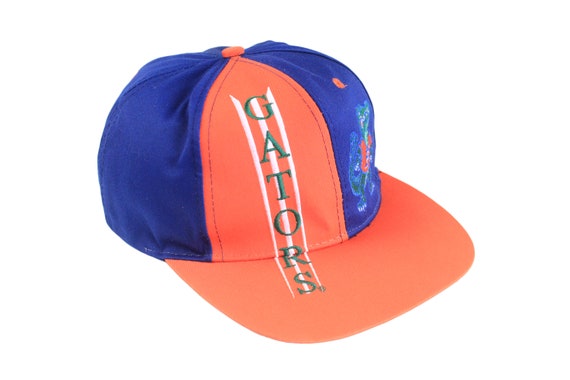 vintage FLORIDA GATORS Cap big logo orange blue c… - image 1