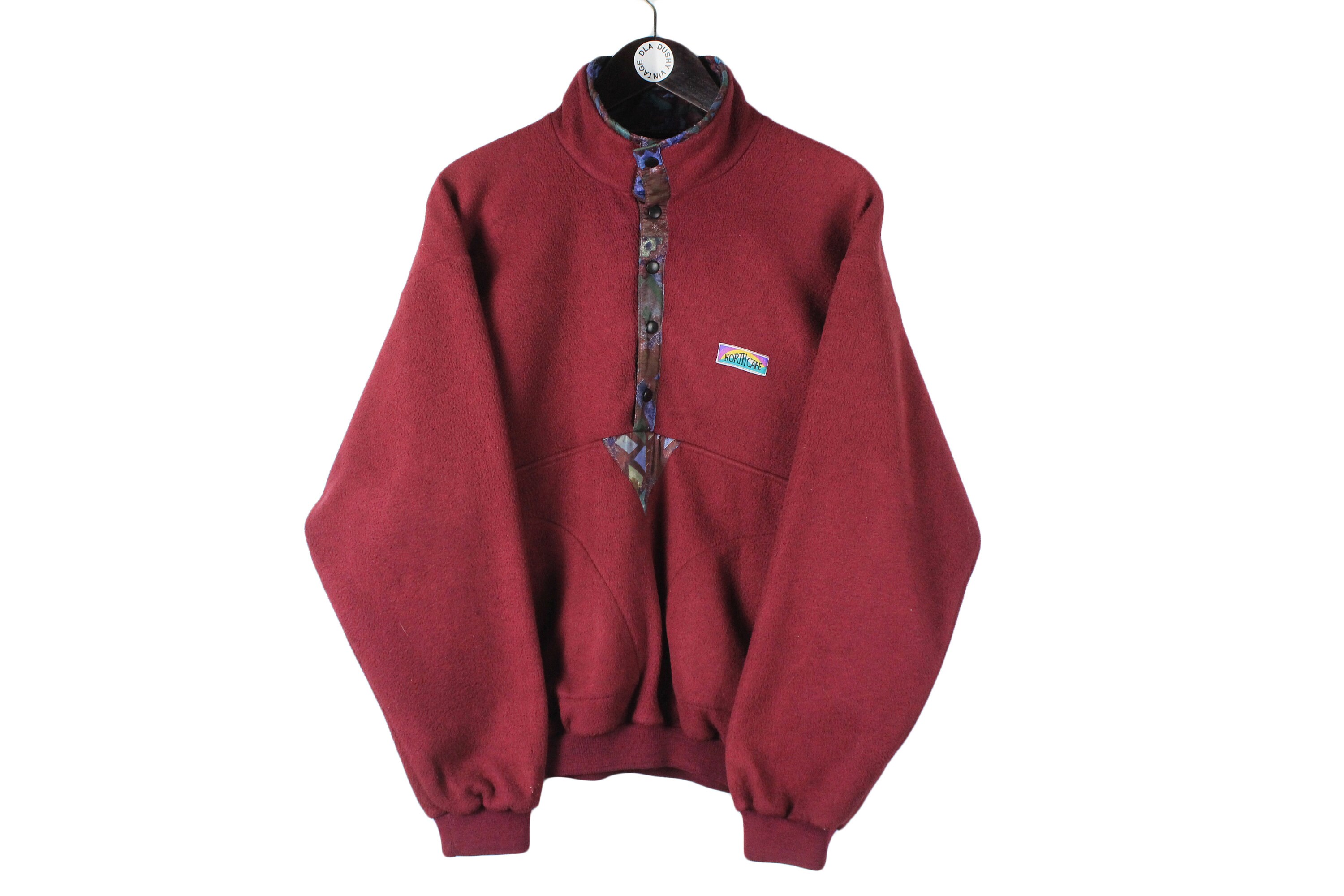 Vintage NORTH CAPE Fleece Red Size L 