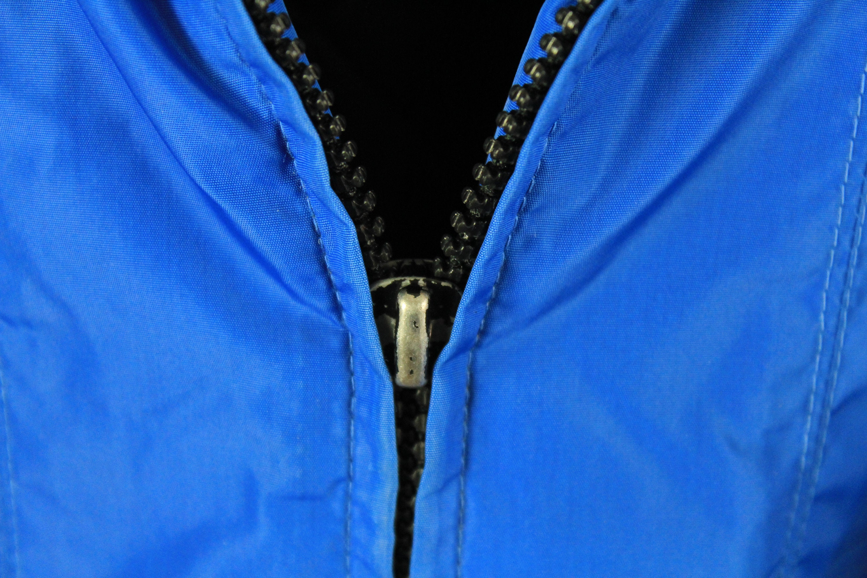 Vintage NIKE Premier Jacket Blue Black Big Logo Size L Men's