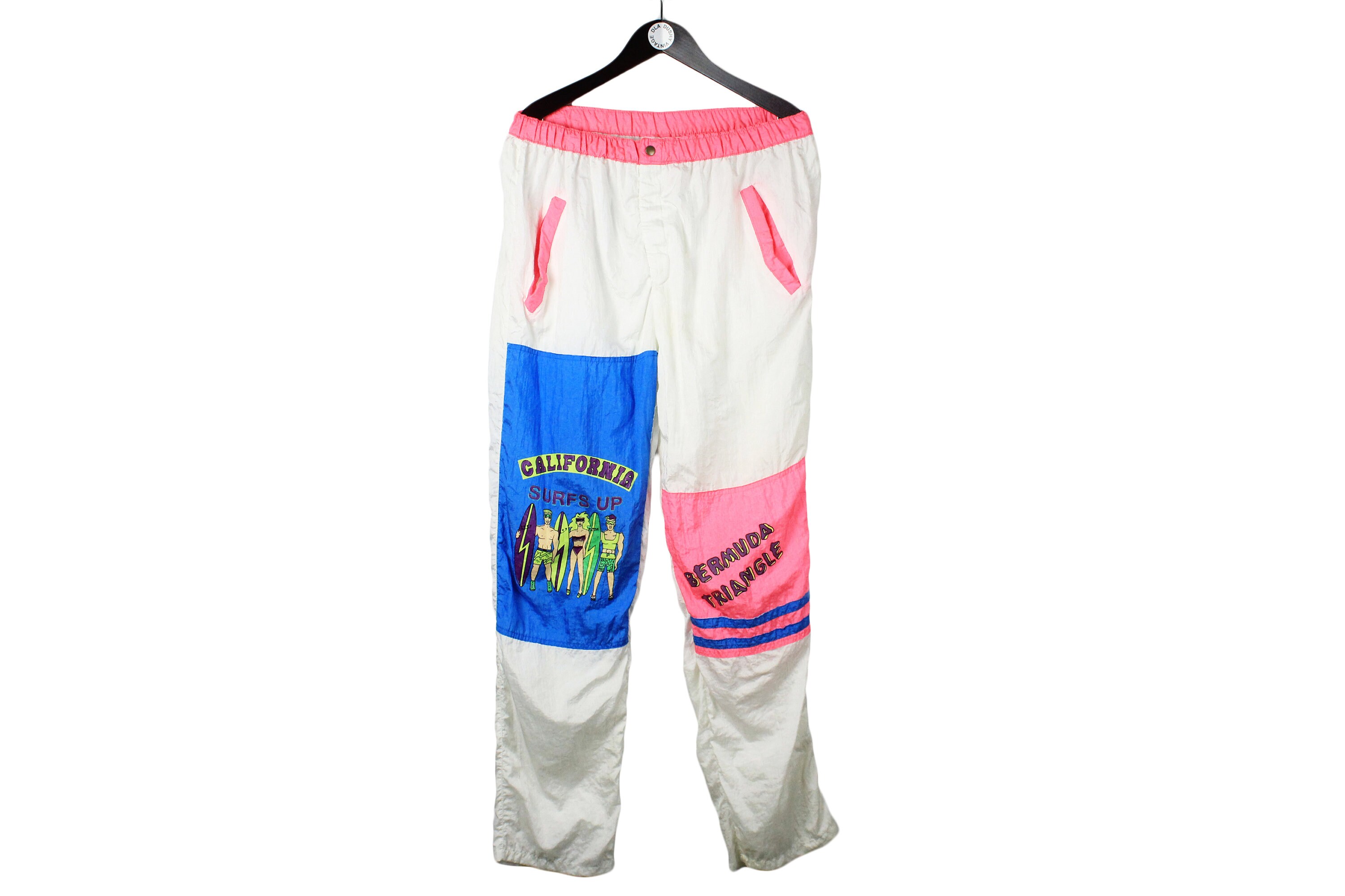 Vintage BERMUDA TRIANGLE Track Pants Size XL Authentic Rare