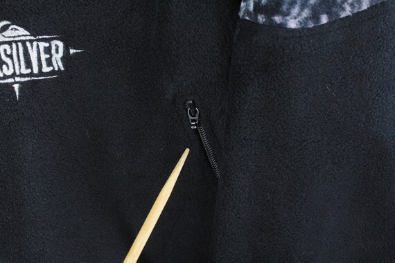 vintage QUIKSILVER Fleece Sweater Polartec black … - image 5