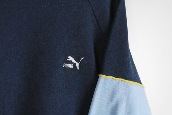 vintage PUMA sweatshirt authentic navy blue crewn… - image 3