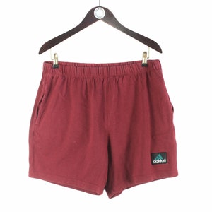 vintage ADIDAS EQUIPMENT shorts Size L men&#39;s cotton summer vibe authentic 90s red sport wear athletic clothing streetwear classic small logo