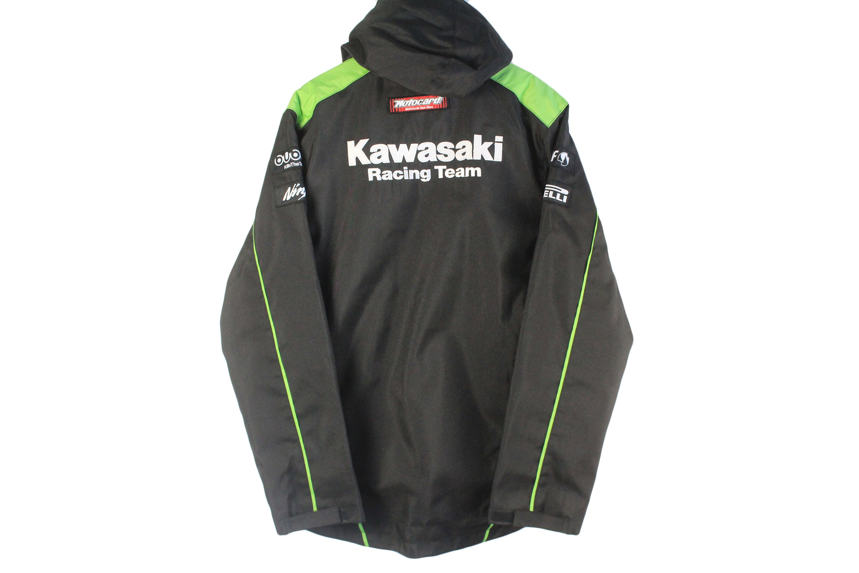 Vintage KAWASAKI Ninja Racing Team Jacket Size Men's M/L Rare Black 00s Big Logo Sport Moto GP Style Streetwear Full Zip Hooded Windbreaker - Etsy Vintage KAWASAKI Ninja Racing Team Jacket Size Men's M/L Rare Black 00s Big Logo Sport Moto GP Style Streetwear Full Zip Hooded Windbreaker - Etsy