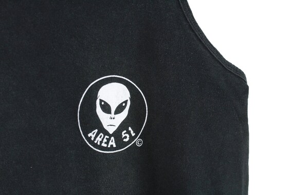 vintage AREA 51 Alien Anvil top sleeveless t-shir… - image 3