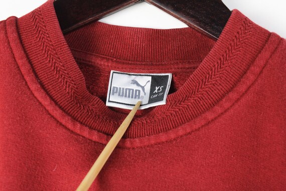 vintage PUMA sweatshirt authentic red pullover Si… - image 4