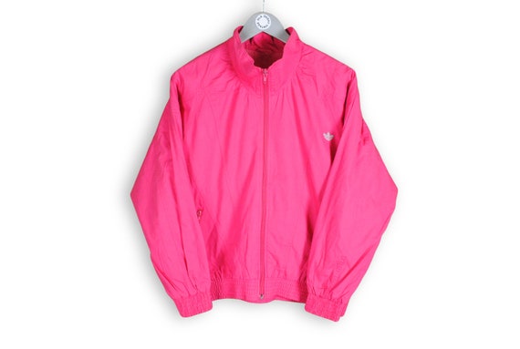 vintage ADIDAS ORIGINALS Track Jacket Size S pink… - image 1