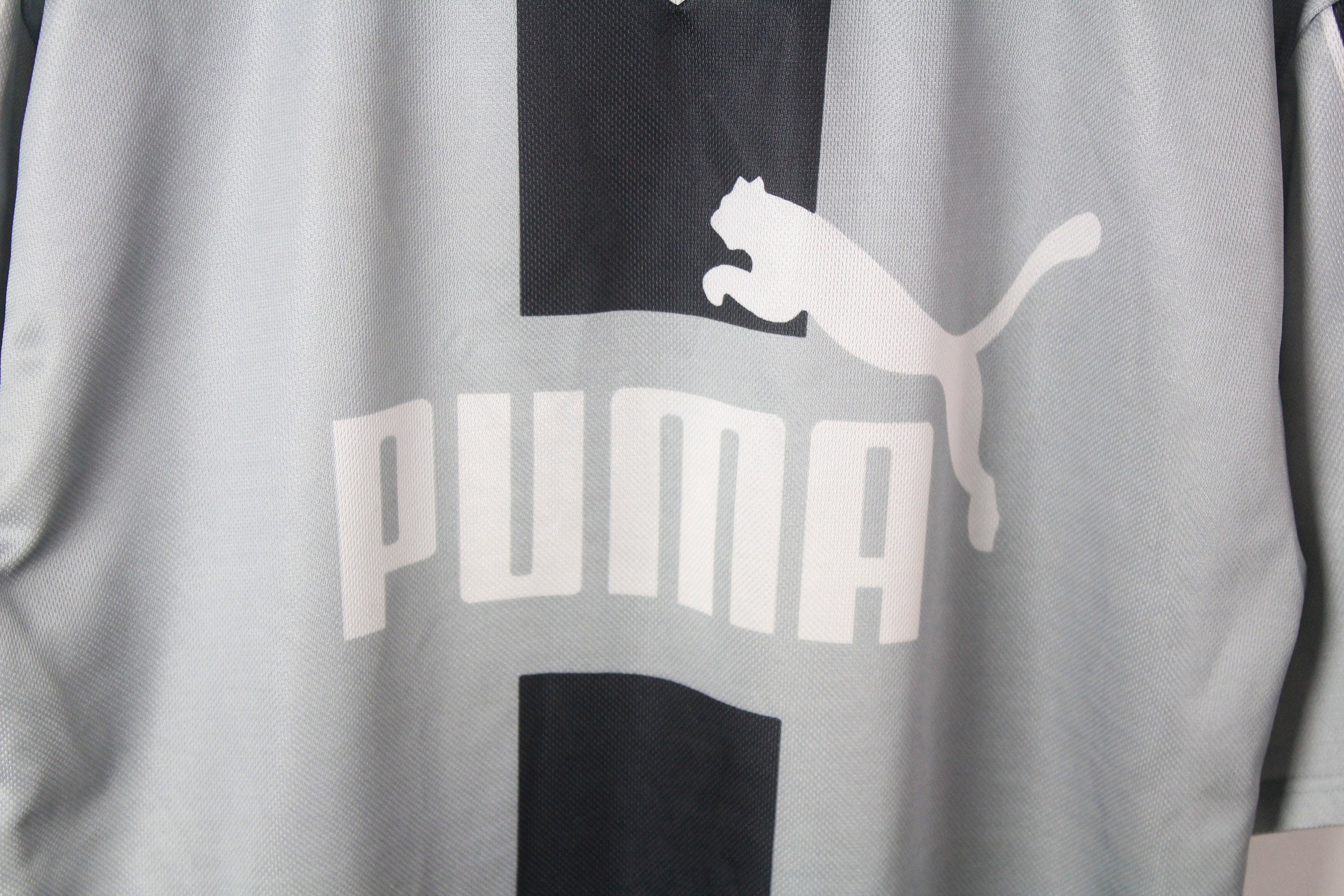 Vintage PUMA Authentic T-shirt Jersey Gray Big Logo Athletic - Etsy UK