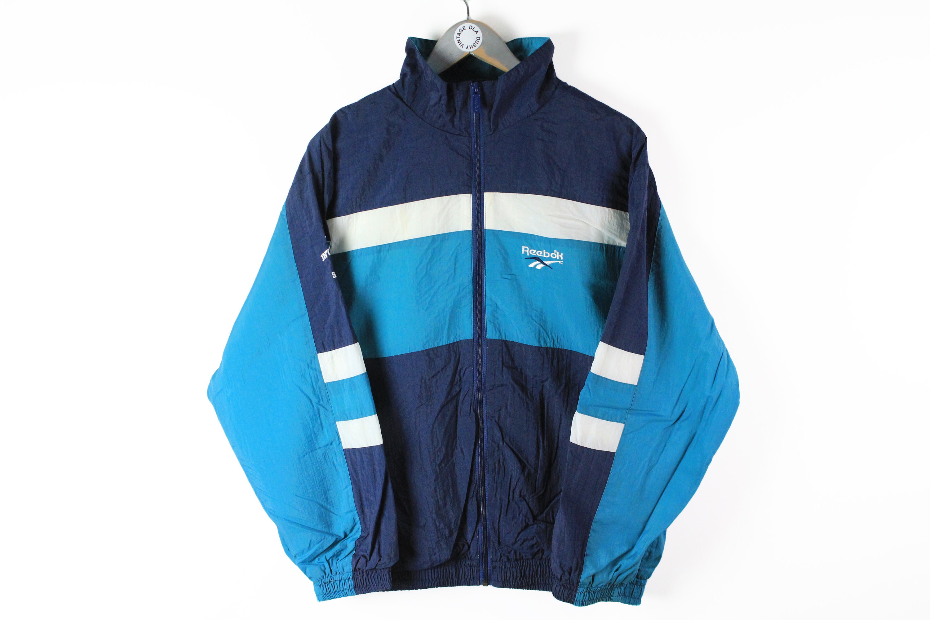 Varme Alert Perpetual Vintage REEBOK Track Jacket Size M Blue Authentic Retro - Etsy Israel