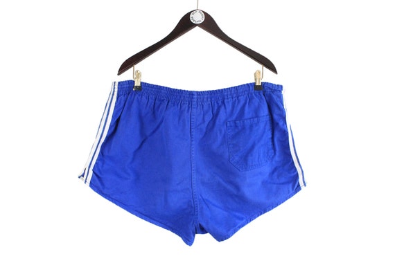 Vintage ADIDAS Track Shorts Size XL Men s Blue Logo Authentic