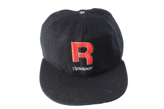 vintage REEBOK cap one size retro authentic black… - image 2