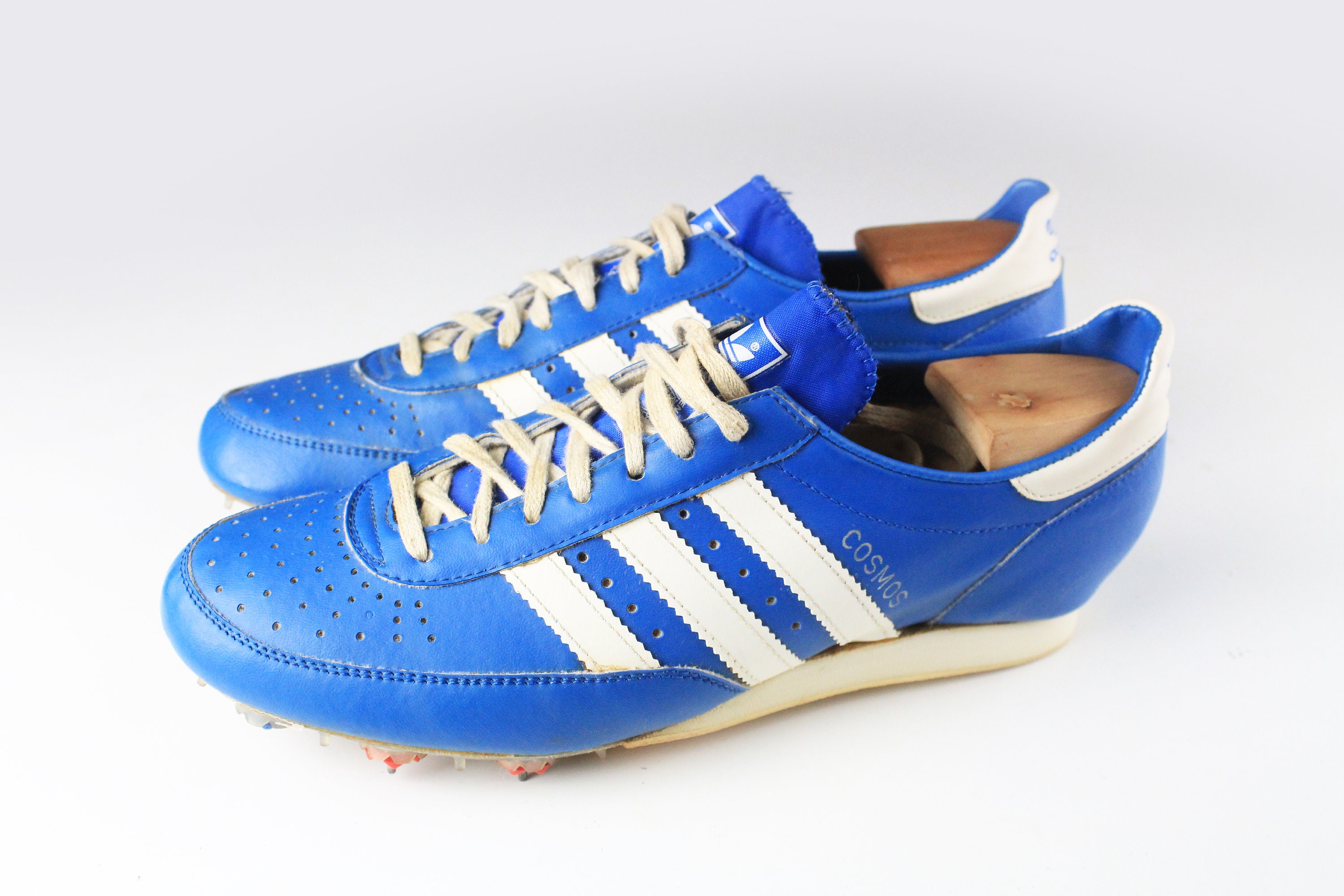 Nautisch stapel reparatie Vintage ADIDAS Cosmos Running Track Shoes Spikers Retro 80s - Etsy