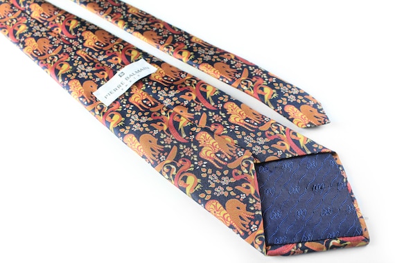 vintage PIERRE BALMAIN Tie 100% silk necktie retr… - image 3