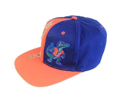 vintage FLORIDA GATORS Cap big logo orange blue c… - image 3