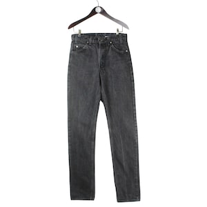 vintage LEVIS 505 JEANS authentic men&#39;s Jean Pants Size W 33 L 36 trousers retro classic work wear Black 90&#39;s denim old school made in USA