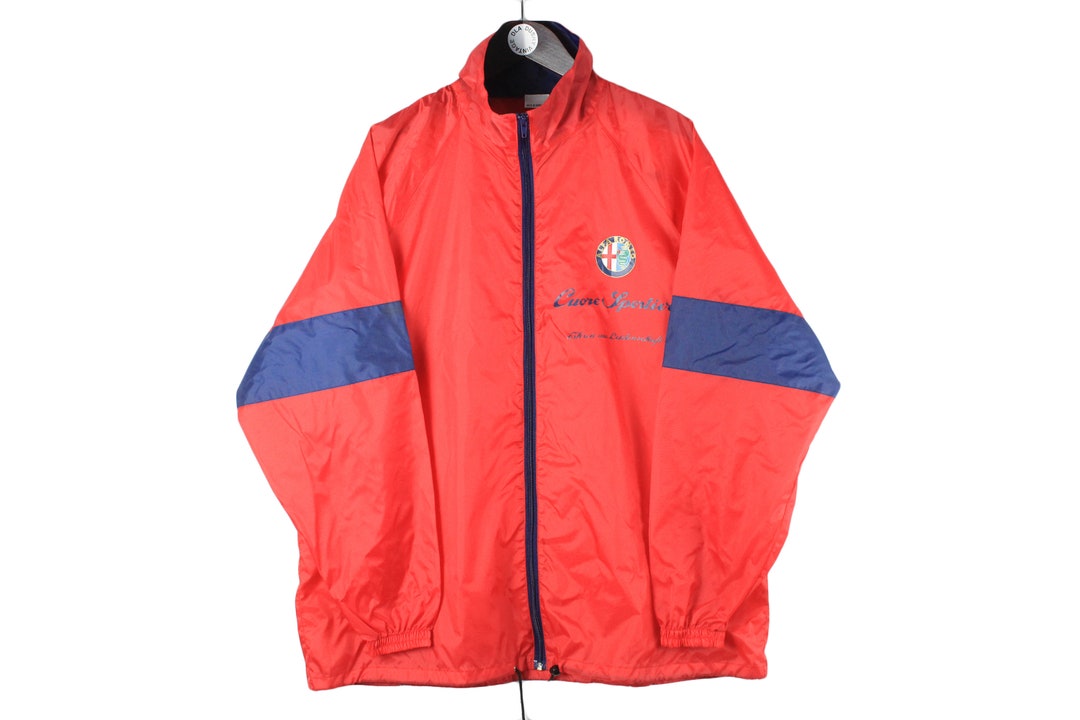 Vintage ALFA ROMEO Jacket Racing Size Men's L/XL Athletic Streetwear ...
