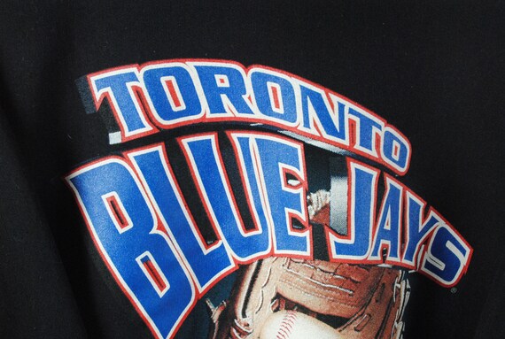 vintage 1999 BLUE JAYS Toronto men's black Sweats… - image 3