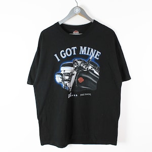 Vintage HARLEY DAVIDSON 2002 Deadstock T-Shirt Ich habe meine bei Ronnies Tee Größe xl Retro authentisch 00s Motor großes Logo offiziell Made in USA