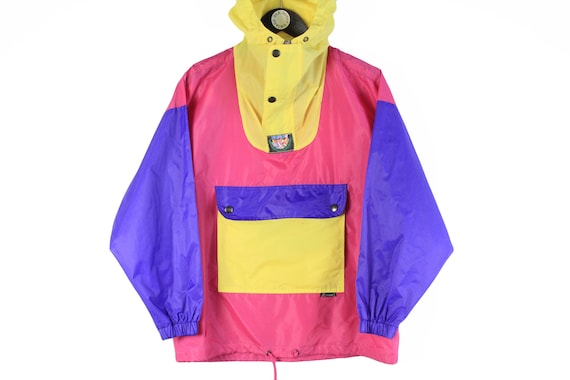Vintage GAP ANORAK Nylon Windbreaker Jacket & Bag - Age 9-12