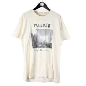 vintage RUNRING 1996/97 Tour t-shirt Size L men&#39;s big logo 90&#39;s rock music concert clothing official tee promo music short sleeve cotton