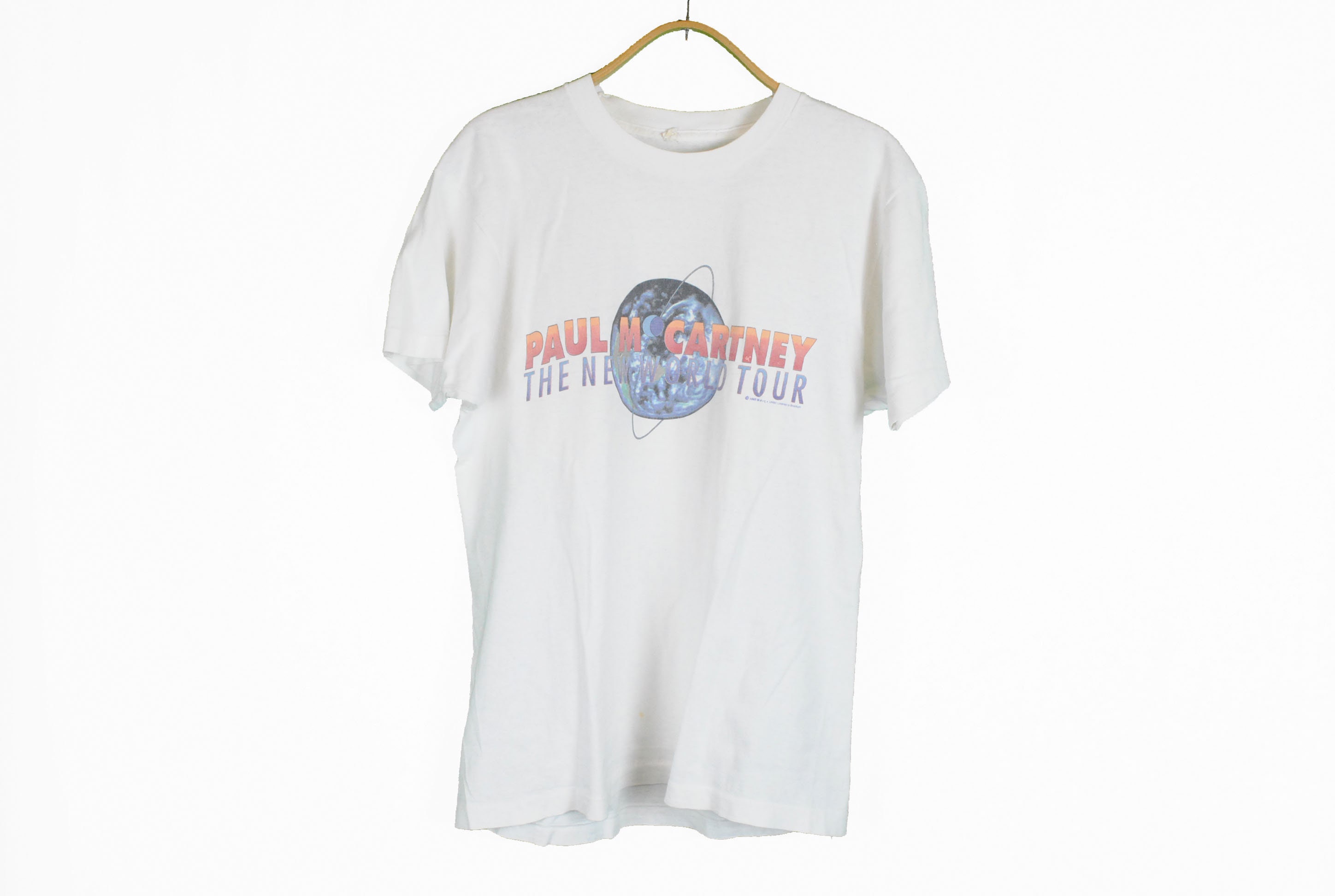 1993 PAUL MCCARTNEY vintage New World Tour t shirt authentic | Etsy