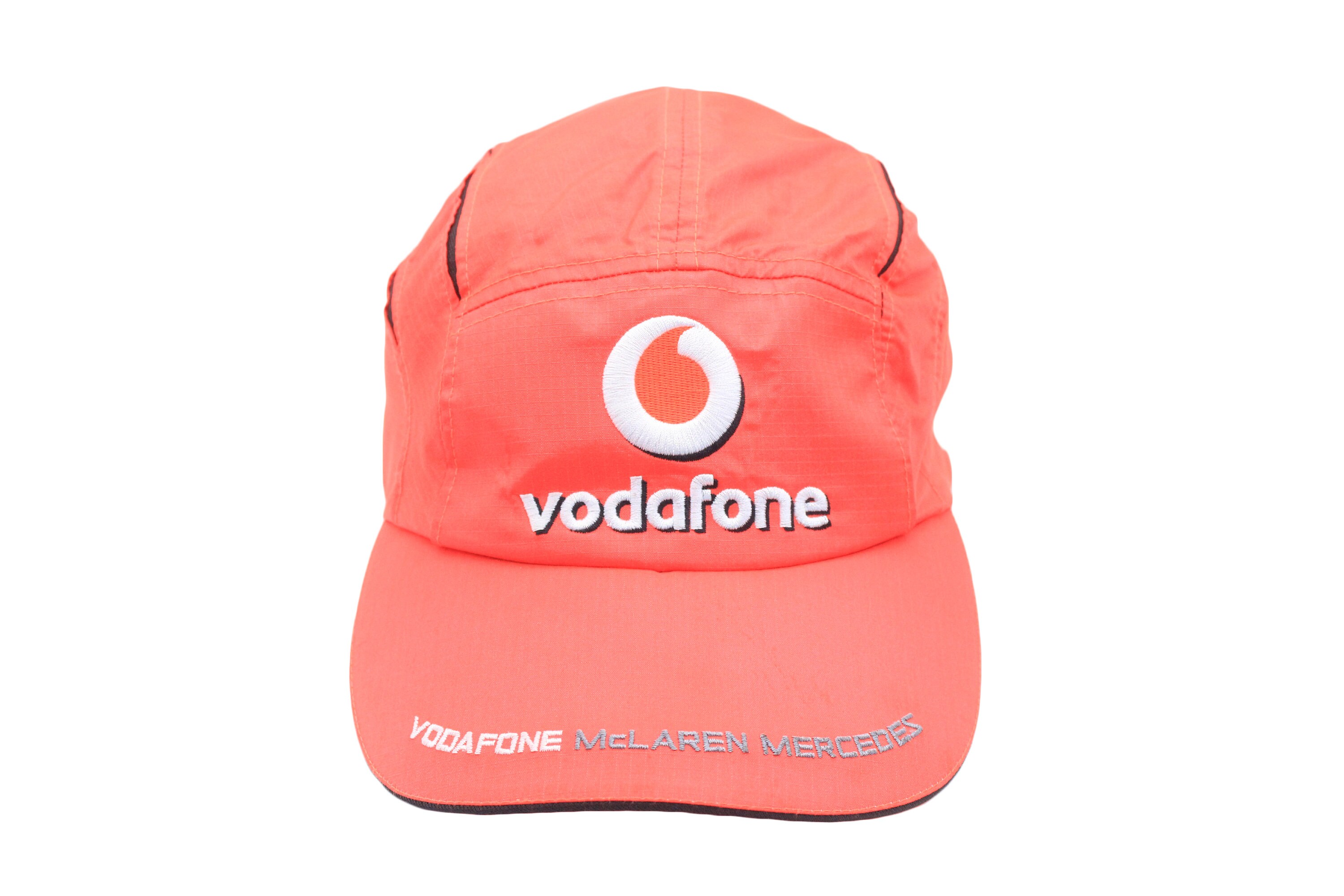 Vintage Vodafone Mclaren Mercedes Lewis Hamilton Cap Red Big Logo