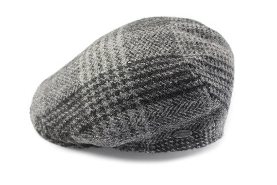 vintage HARRIS TWEED Newsboy wool Flat Cap Cabbie… - image 3