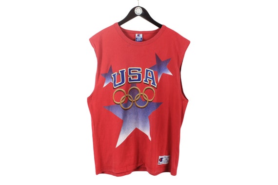 vintage USA CHAMPION Olympic Team authentic Sleev… - image 1