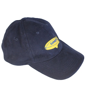 Vintage GOOD YEAR Cap One Size unisex Big Logo authentisches Rennteam Retro 90er 00er Rennsport Auto Sport Sonnenblende blau gelb USA Style
