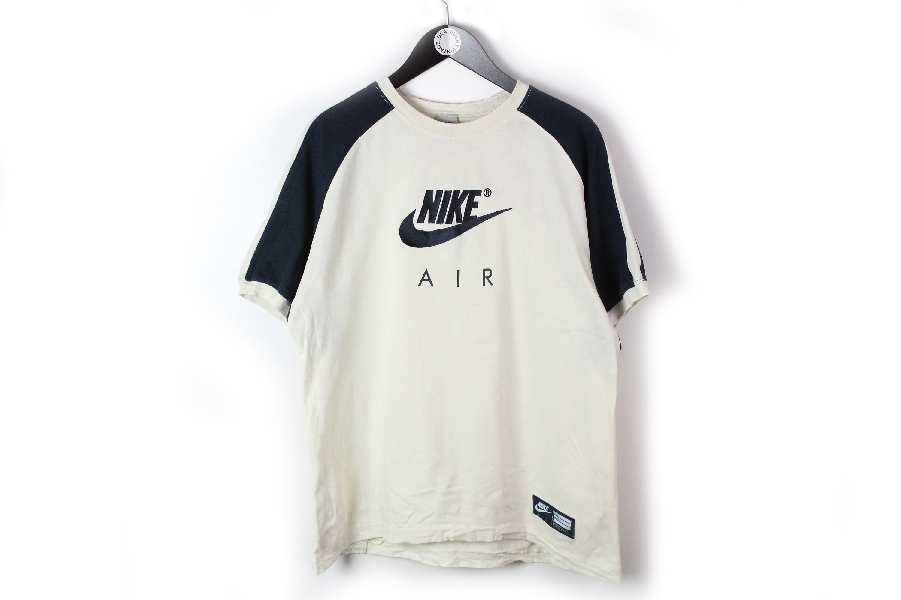 Peaje perdonado pozo Vintage NIKE AIR gran logo auténtica camiseta blanco algodón - Etsy España