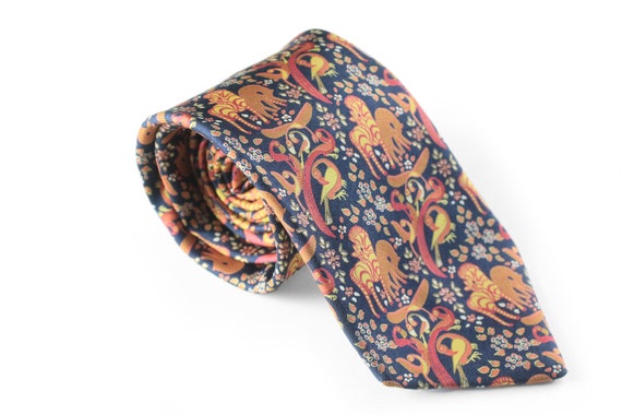 vintage PIERRE BALMAIN Tie 100% silk necktie retr… - image 5