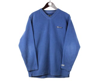 Sweat Vintage Gogo Sports – San Francisco – Homme 2XL – Bleu Polaire – Années 90 USA
