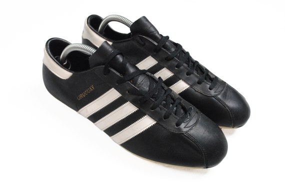 Vintage ADIDAS URUGUAY Boots 1980's Black Football Etsy