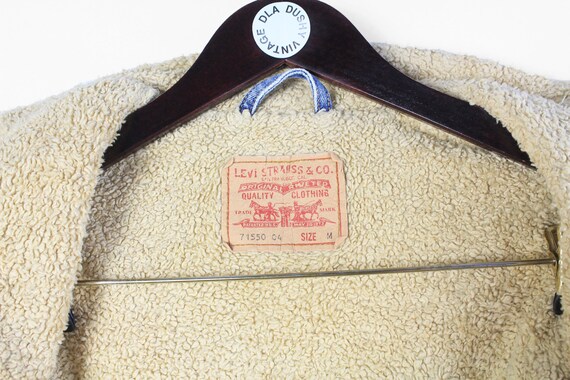 vintage LEVIS sherpa denim jacket Size S/M men's … - image 6