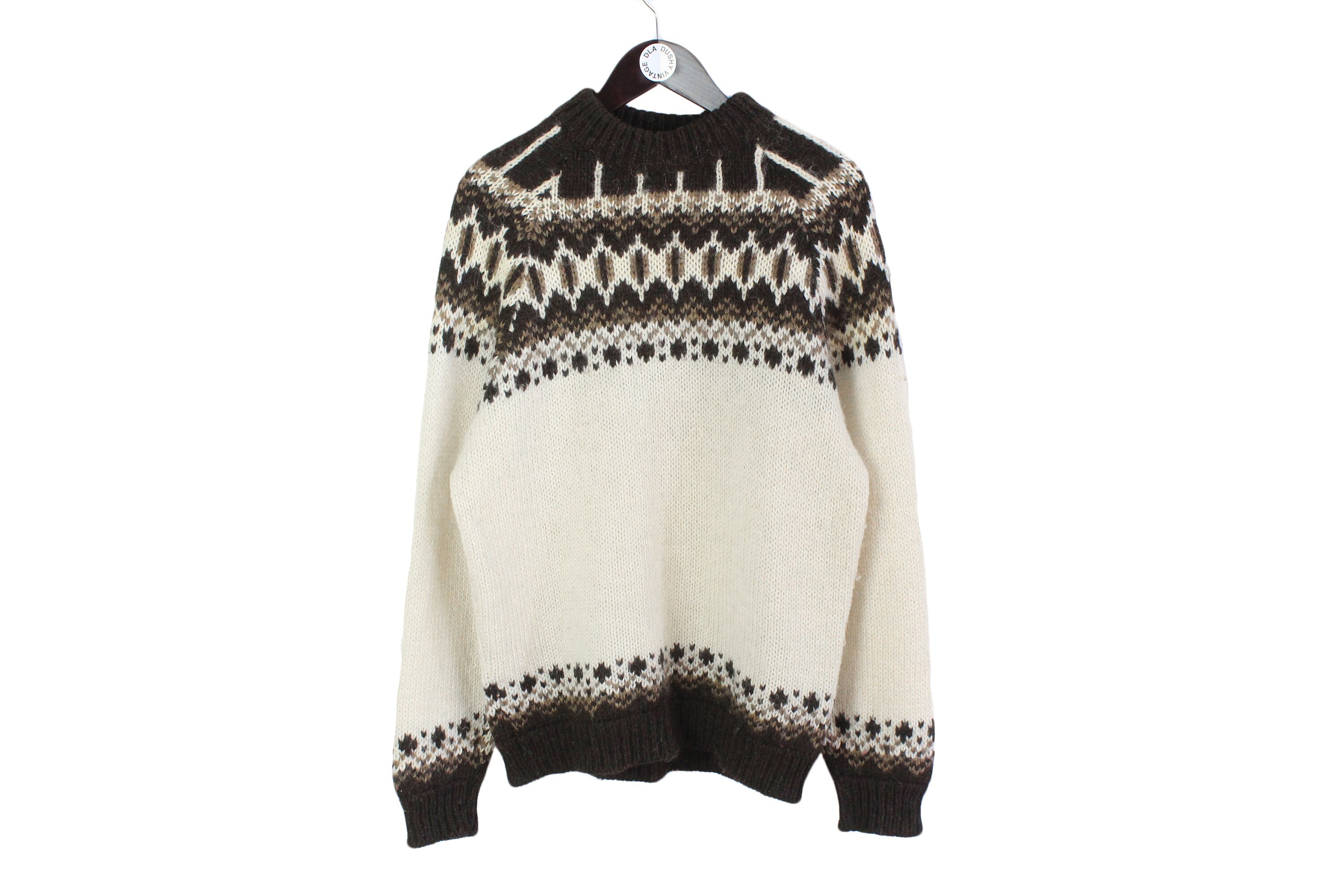 【はこぽす対応商品】 Nordic RUNOX 80s pattern knit求心 pullover ニット/セーター