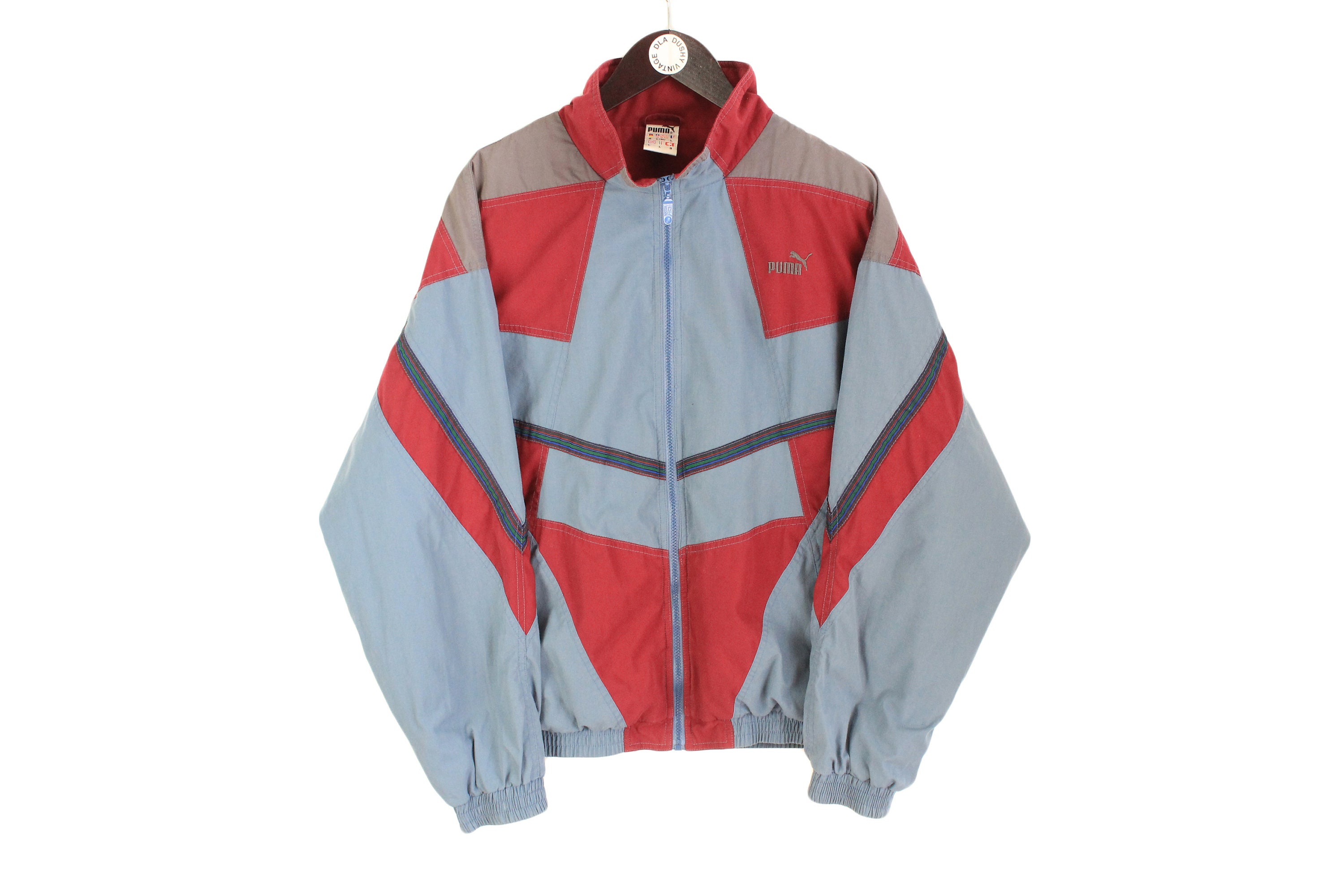 Van toepassing samen rotatie Vintage PUMA Men's Track Jacket Size L Authentic Gray Red - Etsy