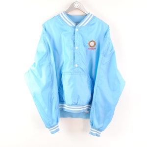 vintage COCA-COLA Golf USA Anorak Jacket style Size men&#39;s Xl/XXl authentic blue nylon logo deadstock 90s 80s hipster zip retro pop art can