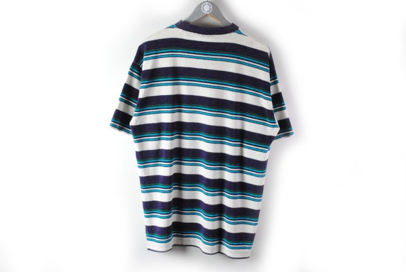 vintage KAPPA terry T-Shirt Size M men's blue whi… - image 2