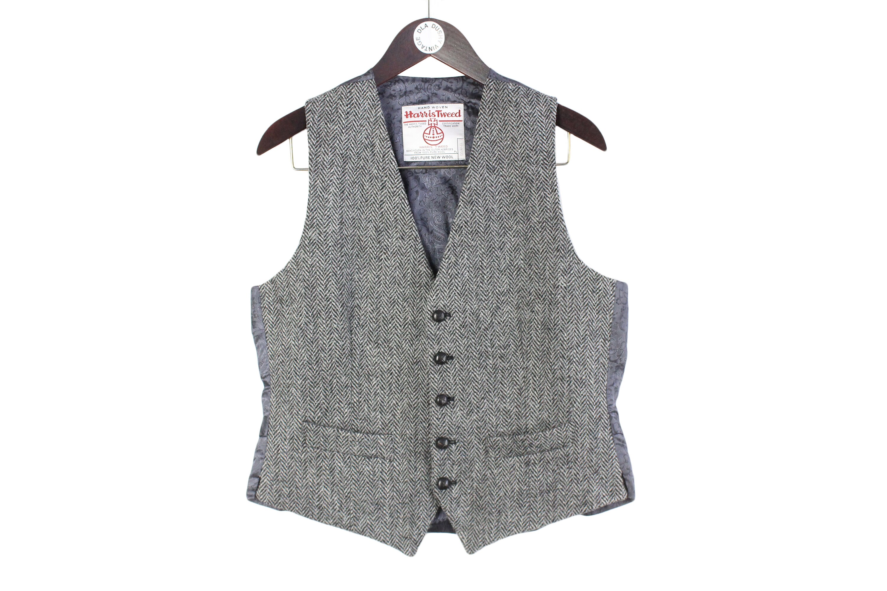 Red Tornado Tweed Vest | Men Vintage Tweed Vest | Woolen