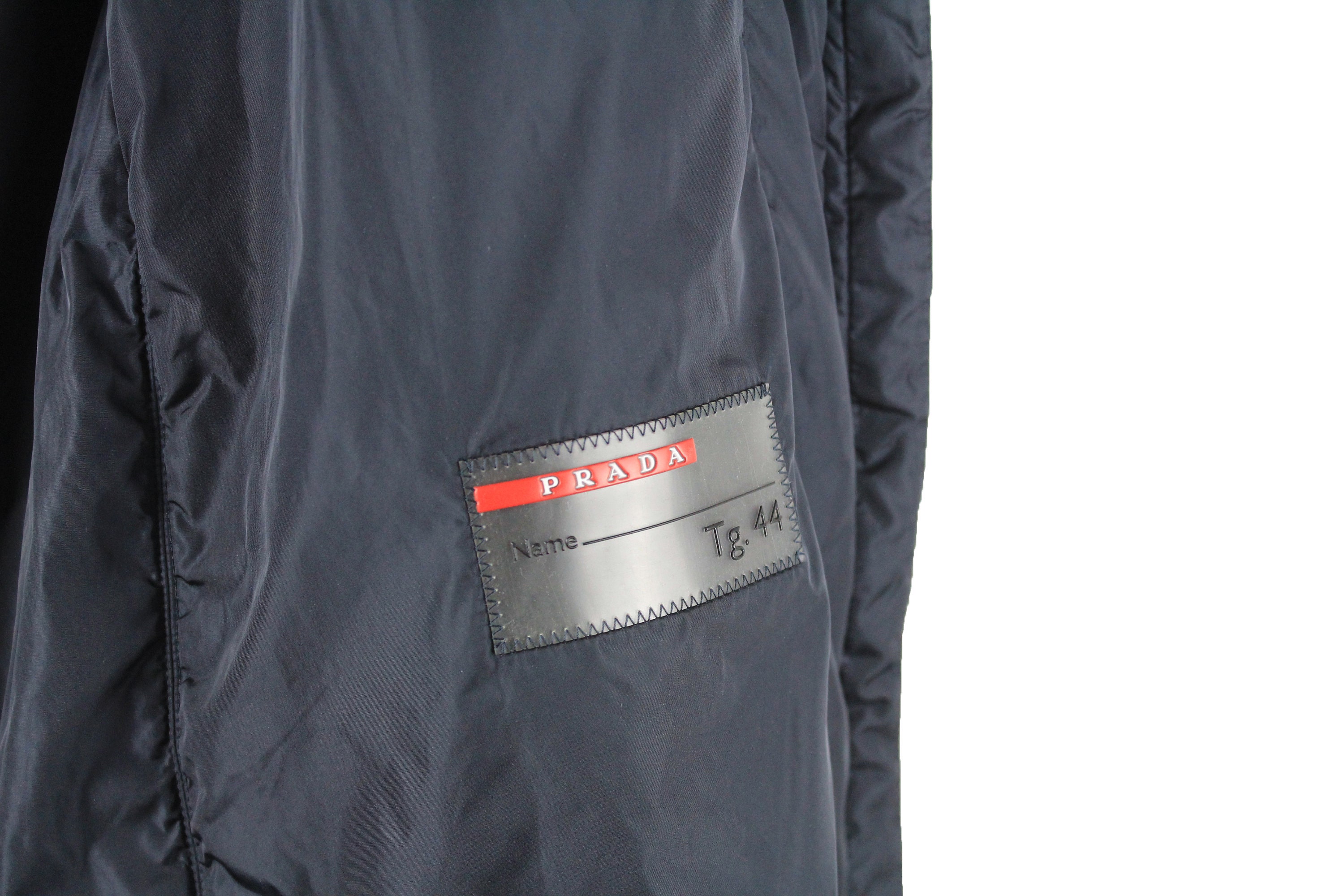 Vintage PRADA Jacket Authentic Women s Size 44 Navy Blue Nylon