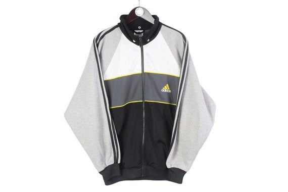 adidas track jacket 90s size L グレー