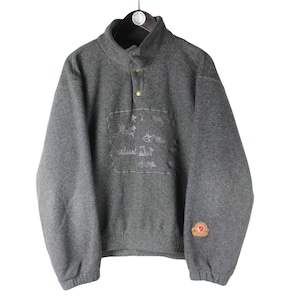 vintage FJALLRAVEN Fleece men&#39;s Size S/M gray authentic sweater 90&#39;s rare retro winter outdoor sport ski style winter cozy jumper pullover