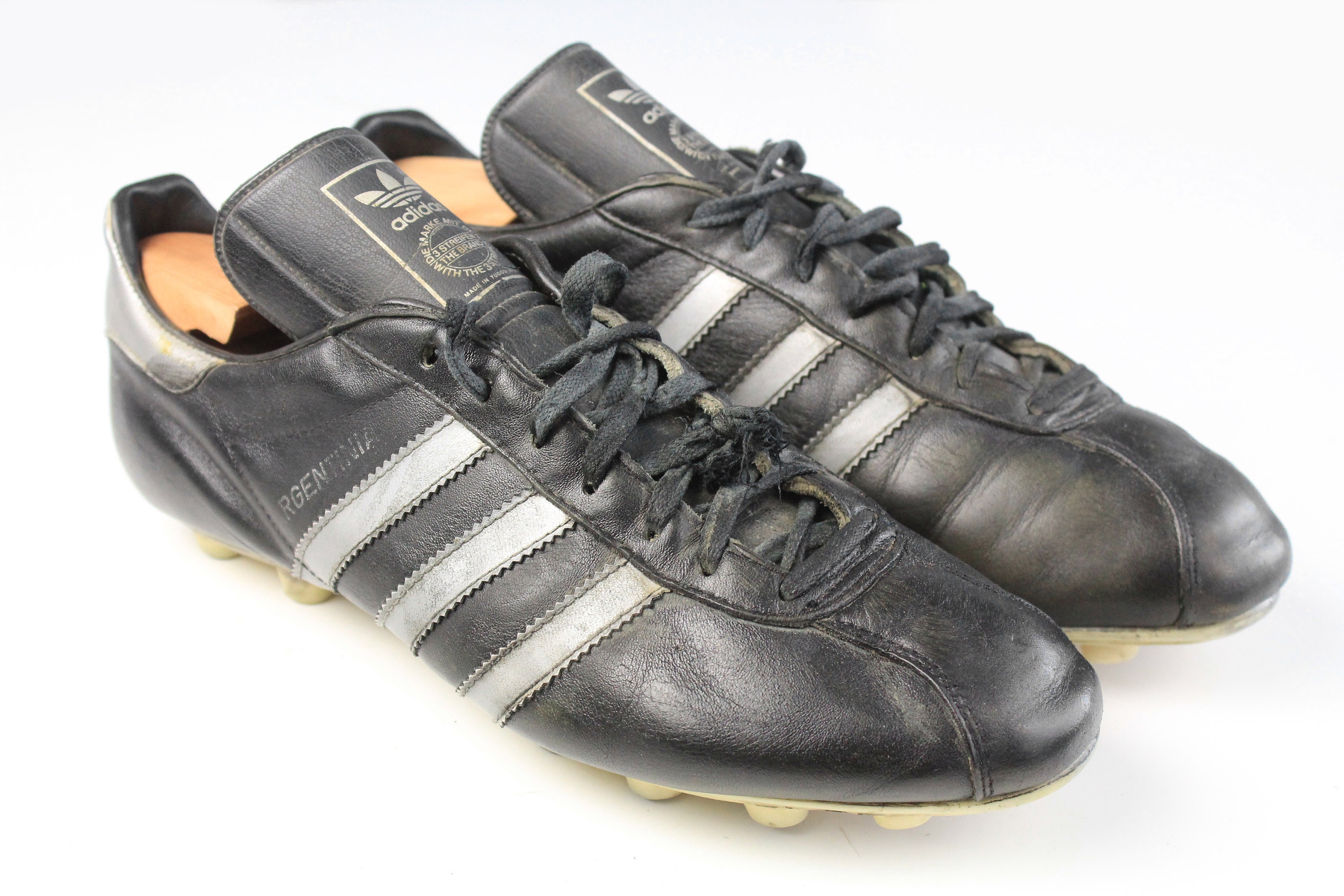 Vintage Argentinia Boots Football Shoes Leather - Etsy Israel