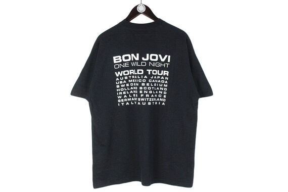 ヴィンテージ BON JOVI One Wild Night 2001 Tシャツ ブラック