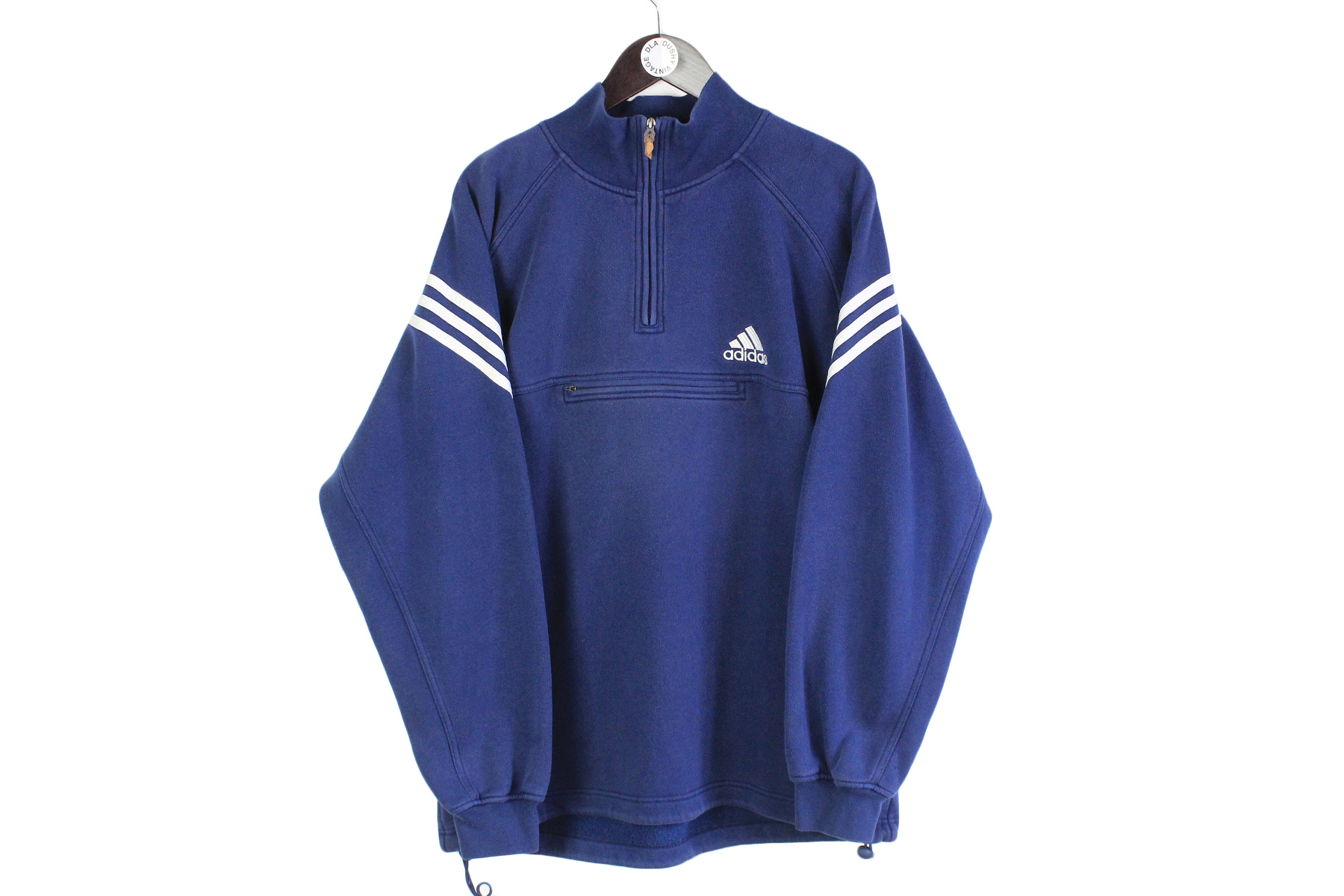 Sudadera vintage ADIDAS para 1/4 con cremallera - Etsy