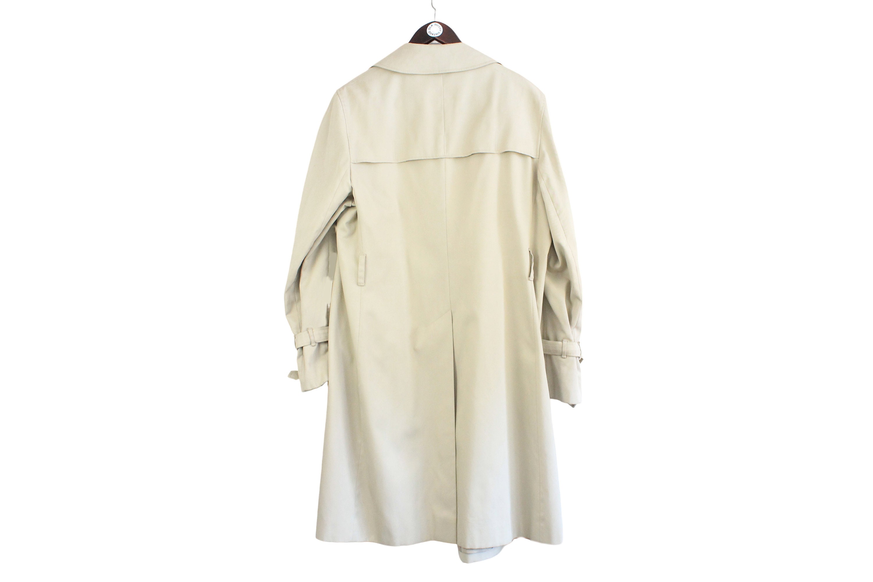 Vintage AQUASCUTUM Trench Coat Authentic Men's Size XL/XXL