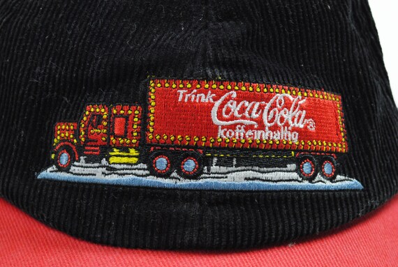 vintage COCA-COLA Christmas Truck Baseball Cap On… - image 3