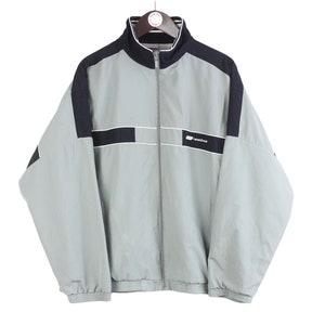 Reebok Track Jacket Tracksuit Top 2000s Full Zip Giant Logo