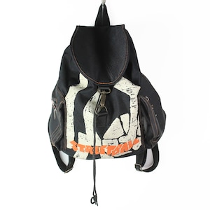vintage ADIDAS Streetball Backpack black white big logo classic mountain basketball schoolbag accessories retro outfit bag streetwear sport